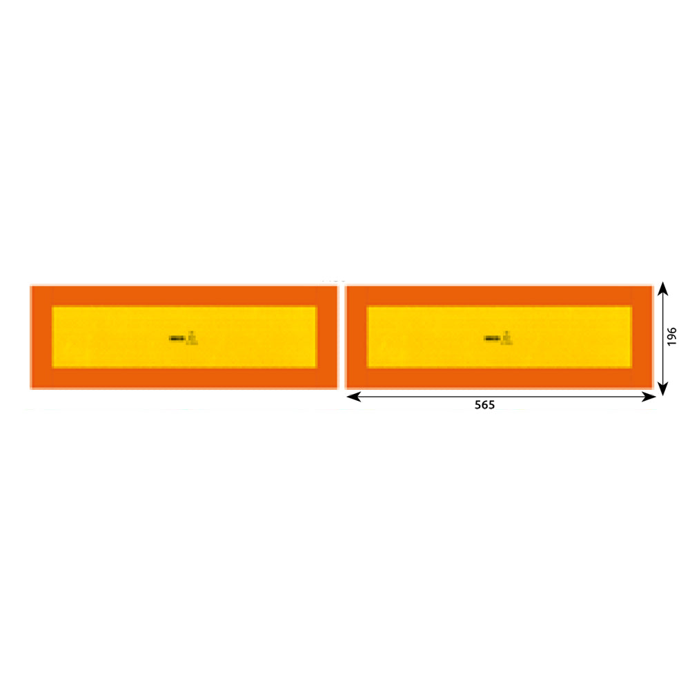 2 db-os fényvisszaverő matrica készlet 565x196 mm HICO