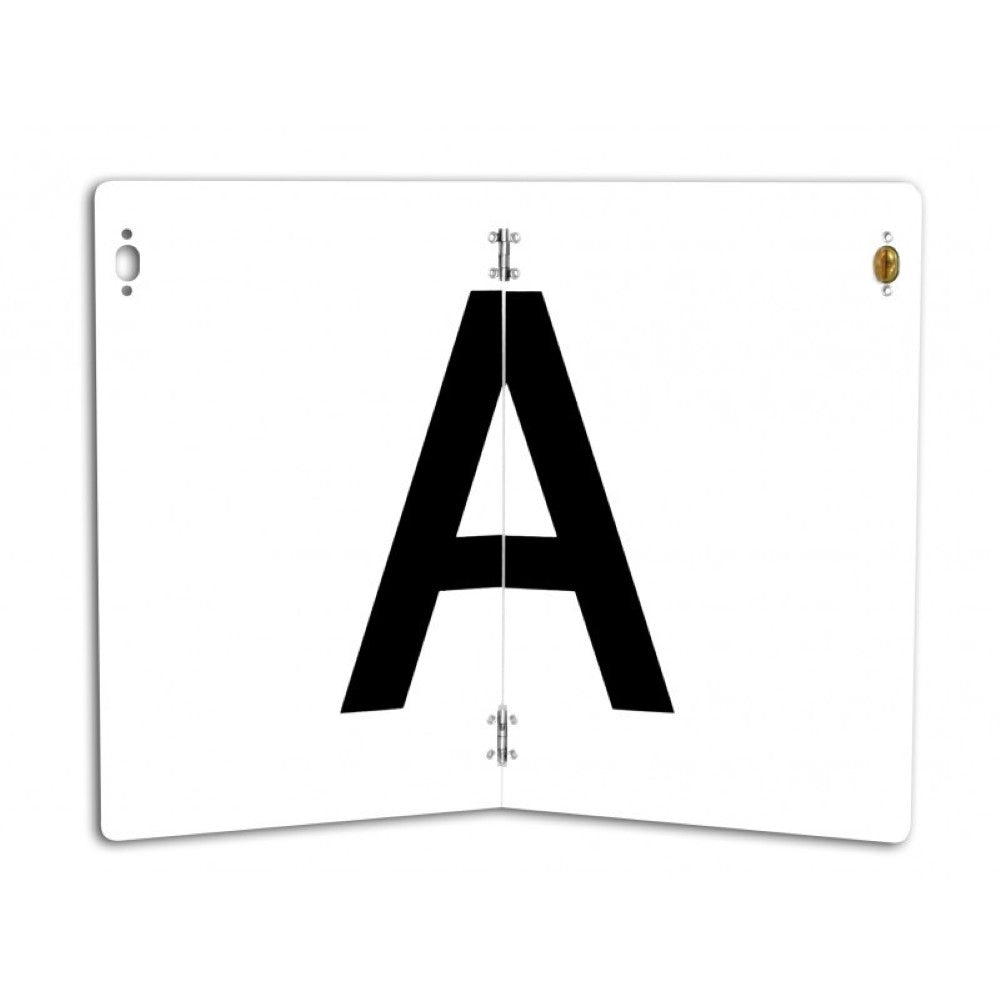 TÁBLA -A- 400X300 MM-ES, FÜGGŐLEGESEN ÖSSZECSUKHATÓ, HICO ALUMÍNIUM