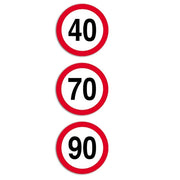 AUTOCOLANT LIMITA VITEZA 90KM FILM REFLECTORIZANT CLASA I D-200MM HICO