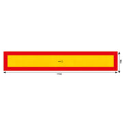 AUTOCOLANT REFLECTORIZANT GALBEN/ ROSU 1130X196 MM HICO