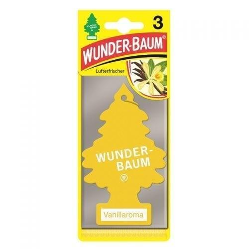 3 DARABOS AUTÓILLATOSÍTÓ KÉSZLET WUNDER-BAUM VANÍLIÁS GYÜMÖLCS AROMA