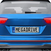 SUPORT NUMAR INMATRICULARE MEGA DRIVE FARA RAME SET 4 BUC (FATA + SPATE) TRANSPARENT