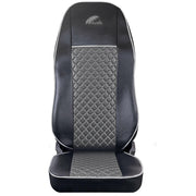 SET HUSE SCAUN TRUCK UMBRELLA PENTRU SCANIA SERIA R 2006-2020 PIELE ECOLOGICA GRI