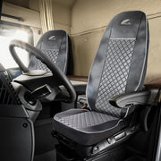 SET HUSE SCAUN TRUCK UMBRELLA PENTRU SCANIA SERIA R 2006-2020 PIELE ECOLOGICA GRI