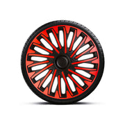 SET CAPACE ROTI 16` ROSU-NEGRU CU INEL NEGRU SOHO