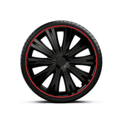 SET CAPACE ROTI 15` NEGRE CU MARGINE ROSIE GIGA R