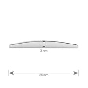 ORNAMENT AUTO 3D. CIFRA 3. 26 MM. CROMAT