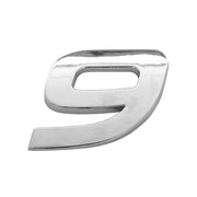 ORNAMENT AUTO 3D. CIFRA 9. 26 MM. CROMAT