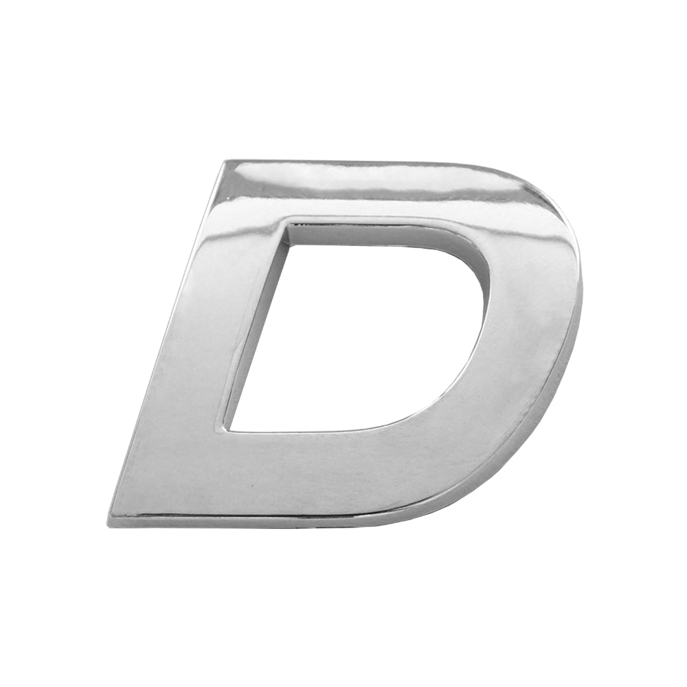 3D AUTÓDÍSZ. D BETŰ. 26 MM. Króm