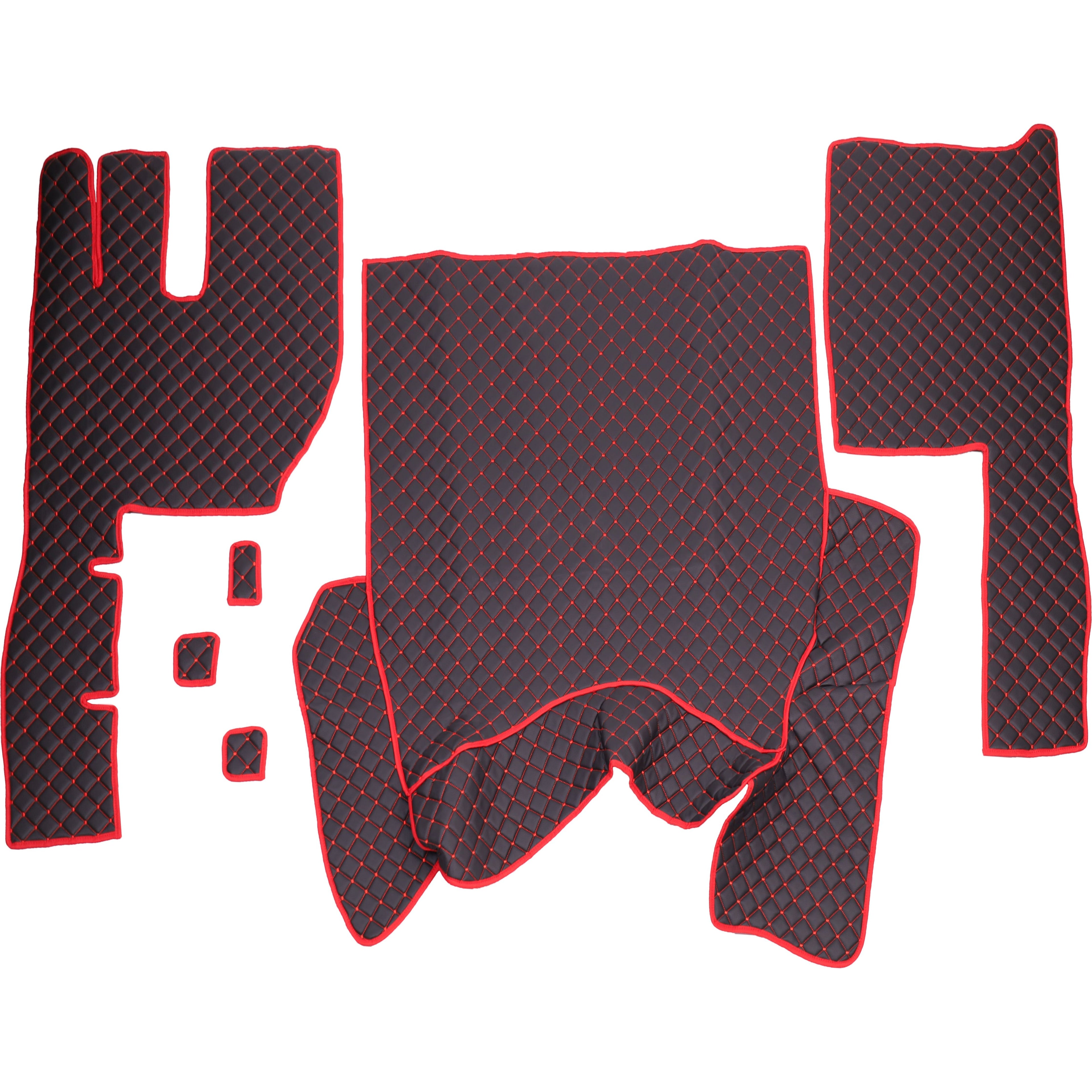 SET COVORASE PIELE ECOLOGICA TRUCK UMBRELLA PENTRU VOLVO FH12 EURO 5 AUTOMAT. NEGRU