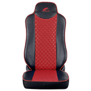 SET HUSE SCAUN TRUCK UMBRELLA PENTRU MERCEDES ACTROS EURO 5 1844 MP2 MP3 MP4 PIELE ECOLOGICA NEAGRA + ROSU