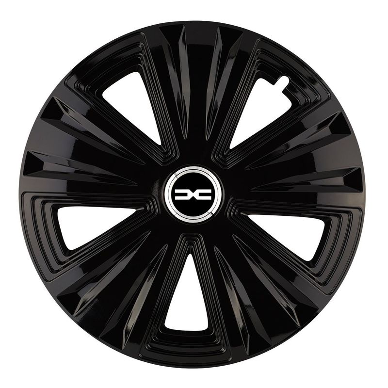 Set 4 capace roti pentru Dacia nou, model Glory negru, R15