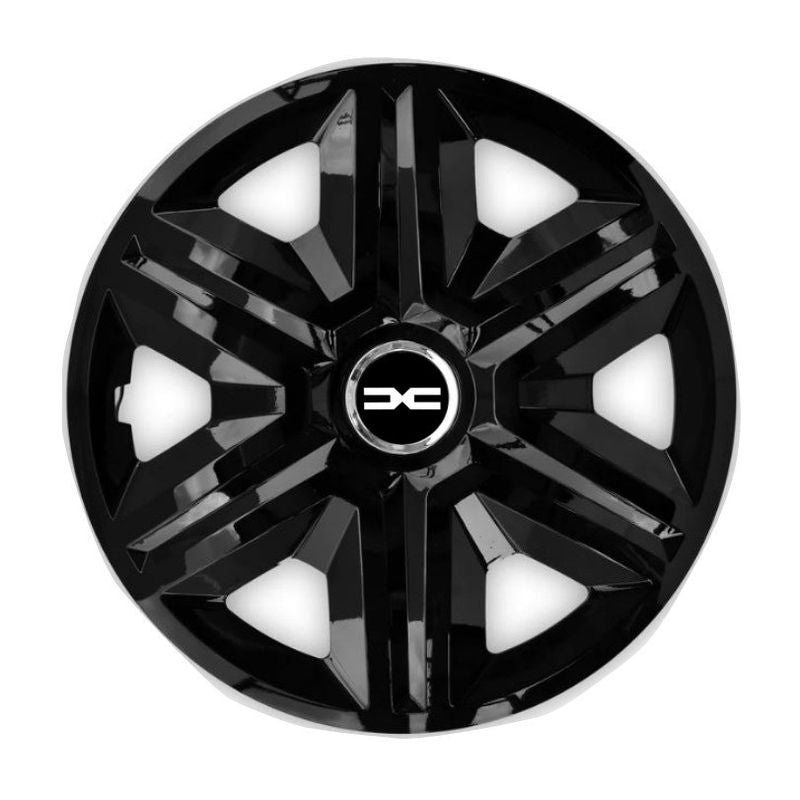 Set 4 Capace Roti pentru Dacia Nou, model Fast Black, R15
