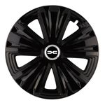 Set 4 capace roti pentru Dacia nou, model Glory negru, R16