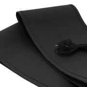 HUSA VOLAN CU SNUR PIELE NATURALA NEGRU 39-40 cm