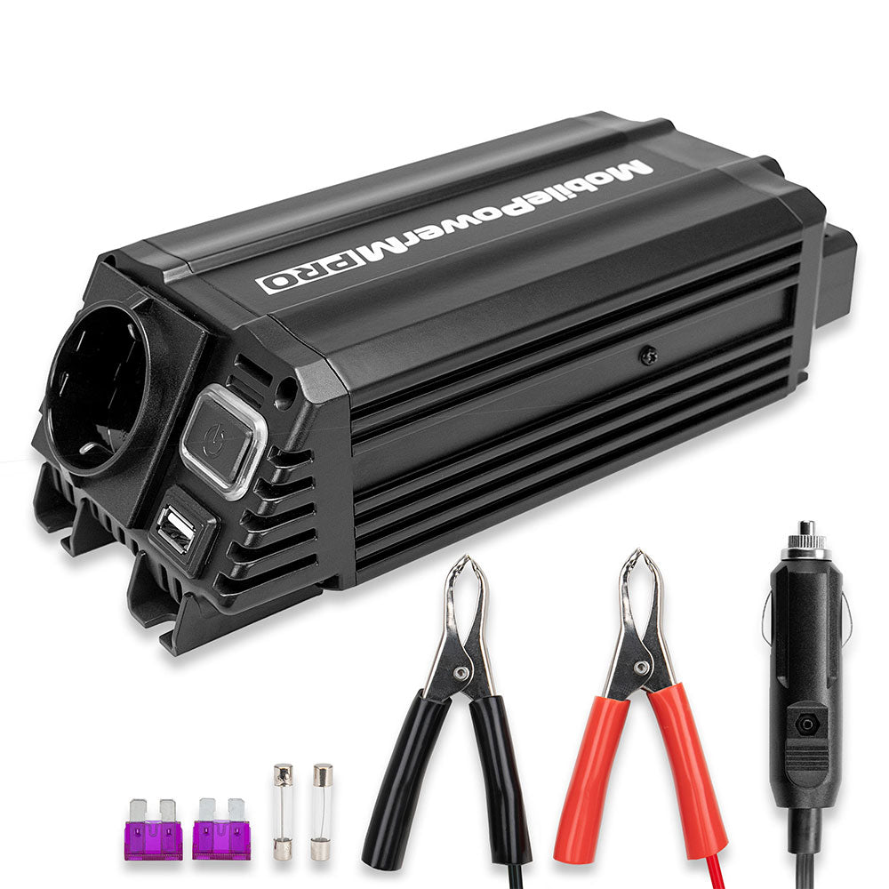 HEYNER PREMIUM M PRO FESZÜLTSÉGVÁLTÓ 300-600W 12V TÁPELLÉK 230V KIMENET USB-VEL