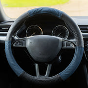 HUSA VOLAN PIELE NATURALA PERFORATA ALBASTRU 37-39 CM MEGA DRIVE