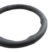 HUSA VOLAN PIELE NATURALA SEMI PERFORATA NEGRU 35-37 CM