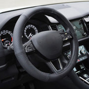 HUSA VOLAN PIELE NATURALA PERFORATA NEGRU 37-39 CM