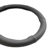 HUSA VOLAN PIELE NATURALA PERFORATA NEGRU 39-41 CM