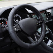 HUSA VOLAN PIELE NATURALA SEMI PERFORATA NEGRU 39-41 CM