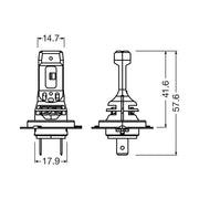 SET 2 BECURI NIGHT BREAKER LED SPEED H7 +230% BLISTER OMOLOGARE RAR