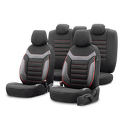 SET HUSE SCAUN INDIVIDUAL ROSU