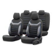 SET HUSE SCAUN INDIVIDUAL ALBASTRU