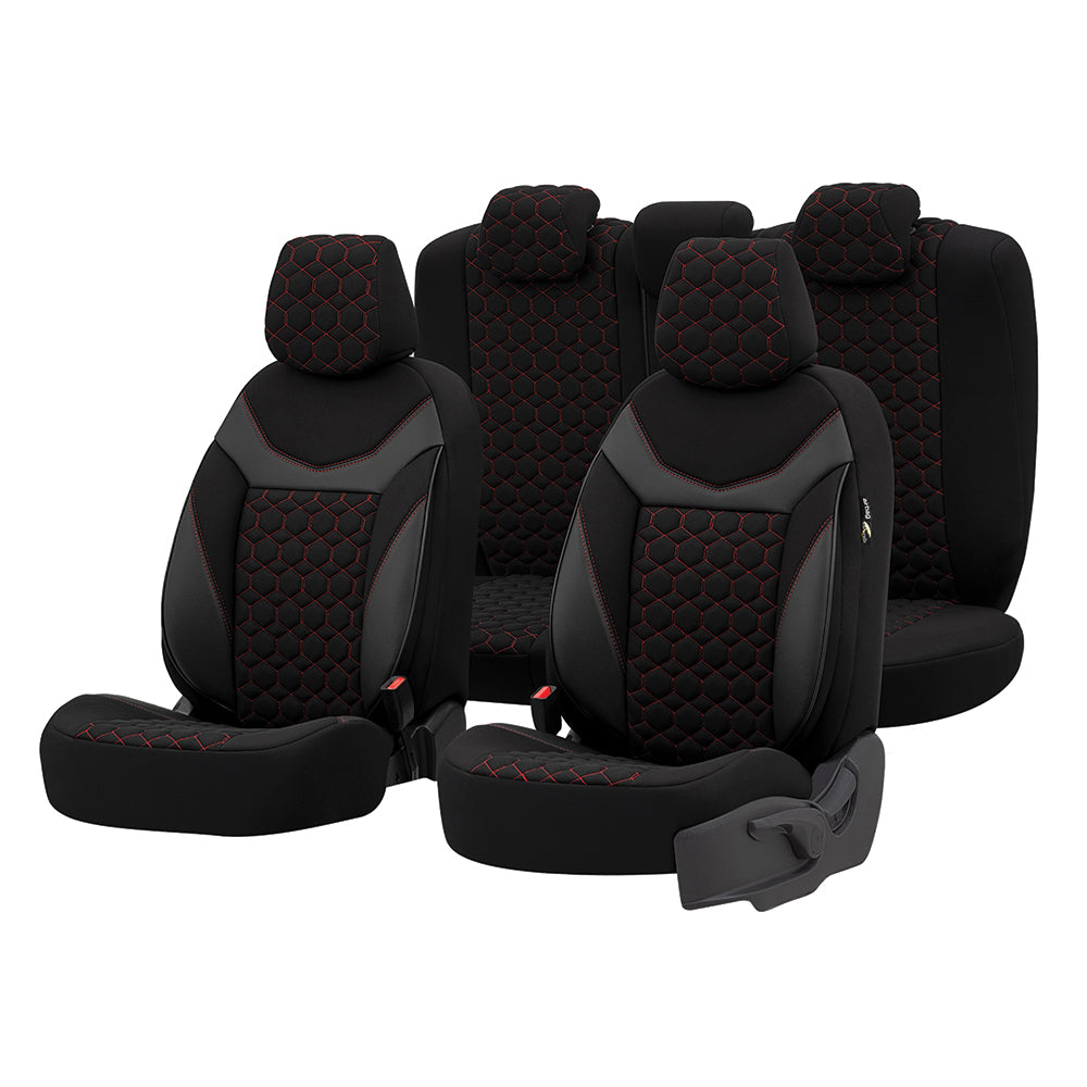 SET HUSE SCAUN SAPPHIRE ROSU