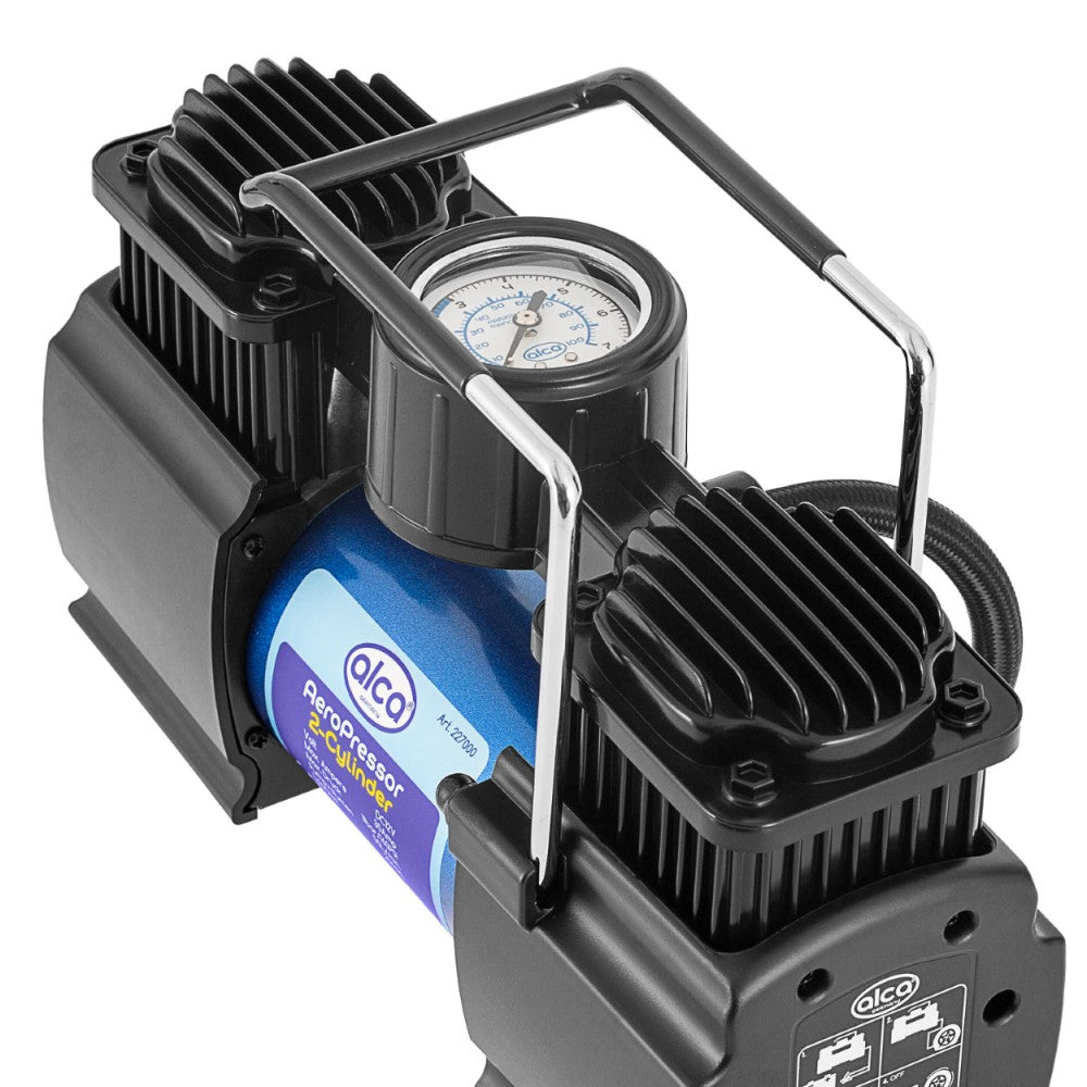 2 hengeres légkompresszor 12V 50L 