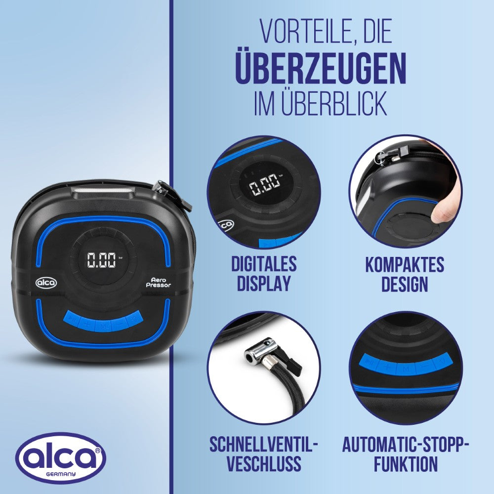 12 V-os kompakt digitális légkompresszor