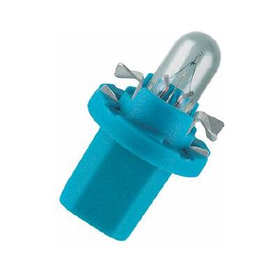 BEC BORD BX8.5D SOCLU ALBASTRU 12V 1.2W SET 10 BUC OSRAM