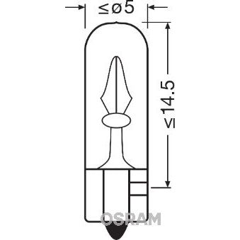 BEC 12V W2W ORIGINAL SET 10 BUC OSRAM