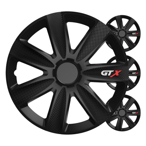 Set 4 buc capace roti, GTX black carbon 14" inch