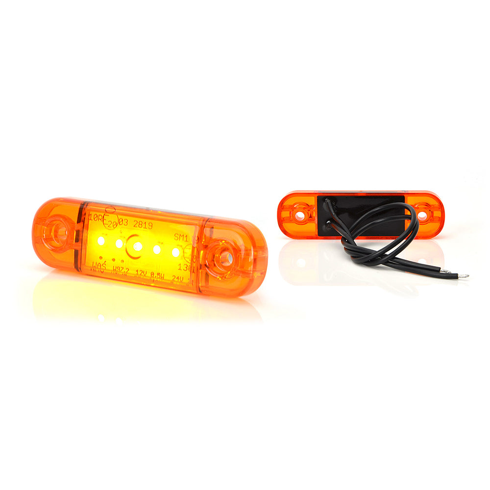 OLDALSÓ LÁMPA LED 711 W97.2, 12V-24V, NARANCS SZÍNŰ VOLT