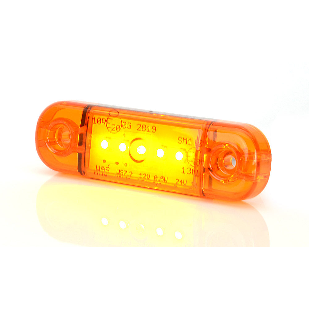 OLDALSÓ LÁMPA LED 711 W97.2, 12V-24V, NARANCS SZÍNŰ VOLT