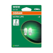 SET 2 BECURI 12V W5W ULTRA LIFE BLISTER OSRAM