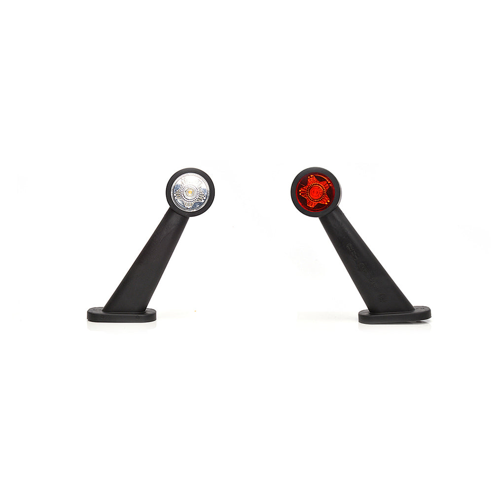 LED-ES OLDALSÓ LÁMPA KARRAL 875P W21.3STAR, 12V-24V, FEHÉR / PIROS JOBB ÁLLÁSÚ WAS