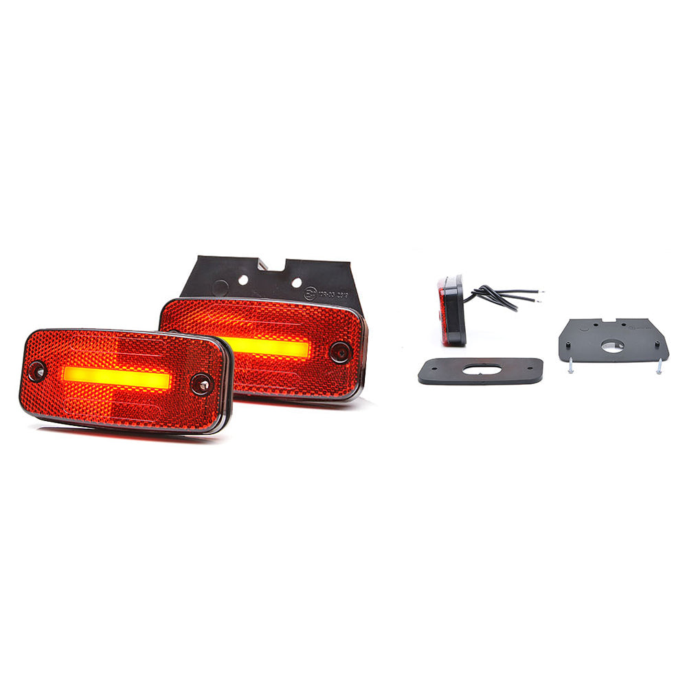 HELYZETJELZŐ LÁMPA LED 1135 W157, 12V-24V, PIROS, HELYZETJELZŐ VAN