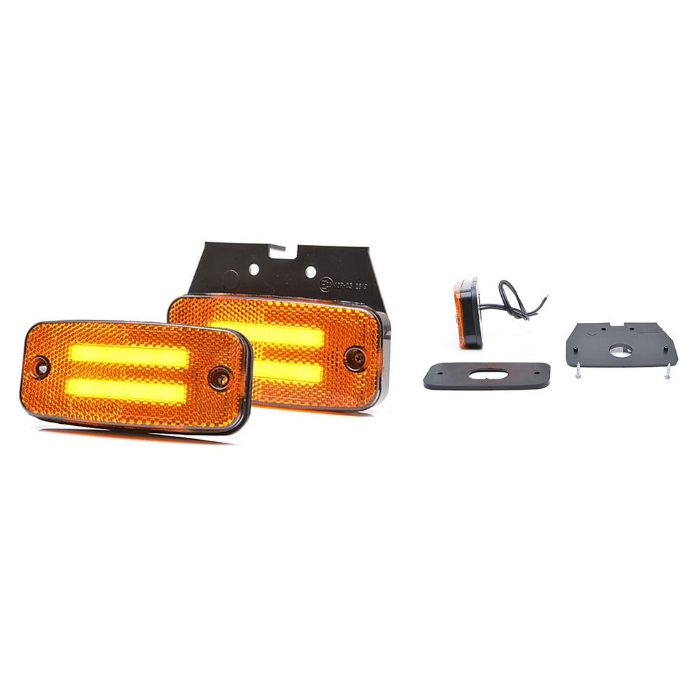 HELYSZÍN LÁMPA LED 1138 W158, 12V-24V, NARANCS SZÍNŰ VOLT