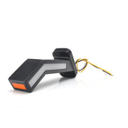 LAMPA GABARIT LED CU BRAT 1259L W168.6DD, 12V-24V, POZITIE ALB / ROSU / PORTOCALIU CU SEMNALIZARE STANGA WAS