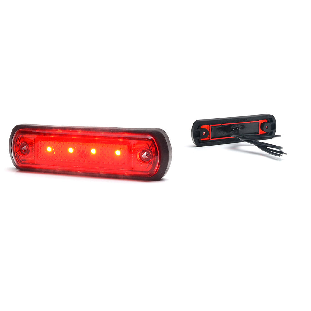 HELYZETJELZŐ LED 1339 W189, 12V-24V, PIROS, HELYZETJELZŐ VAN