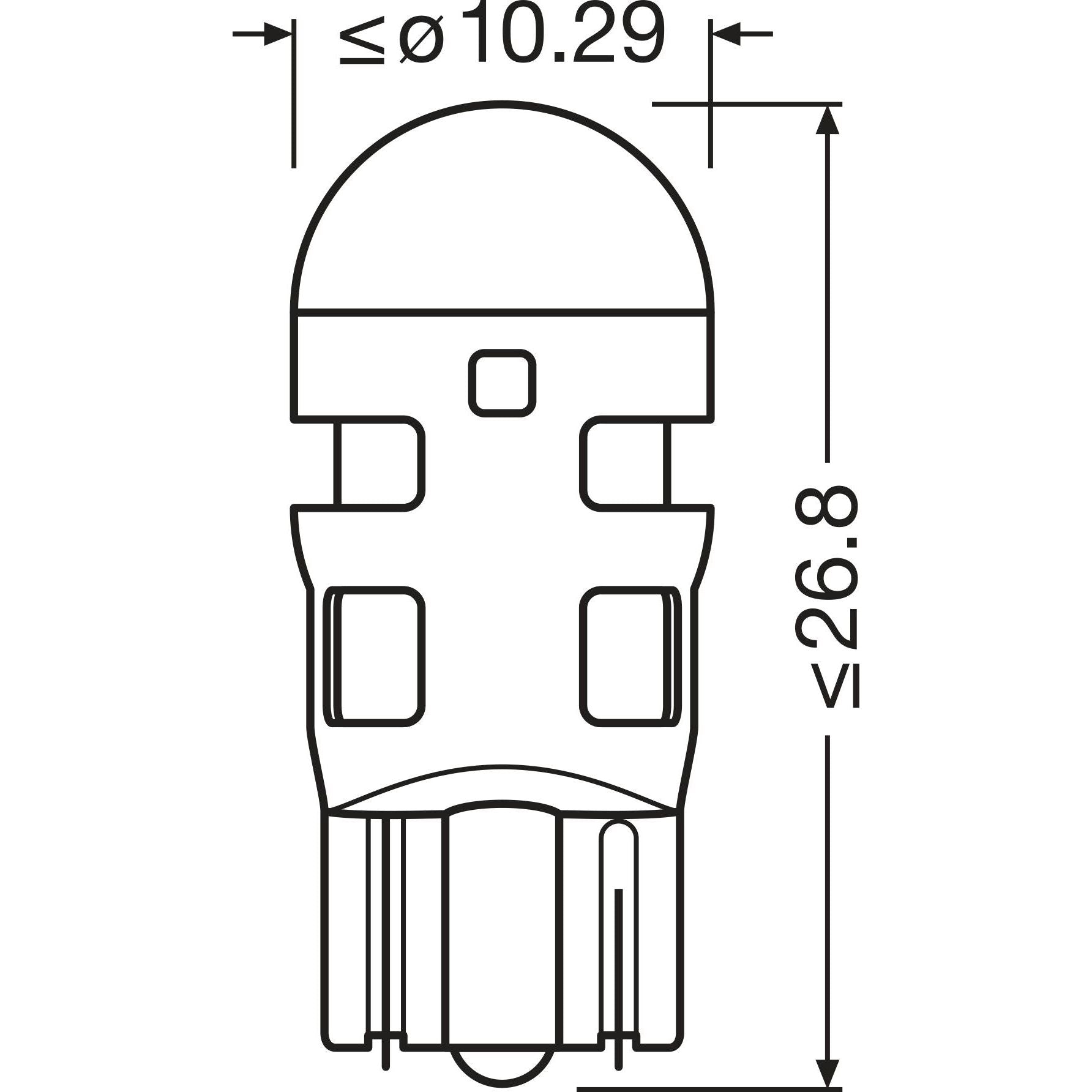 SET 2 BECURI AUXILIARE CU LED 12V (W5W) AMBER BLI OSRAM