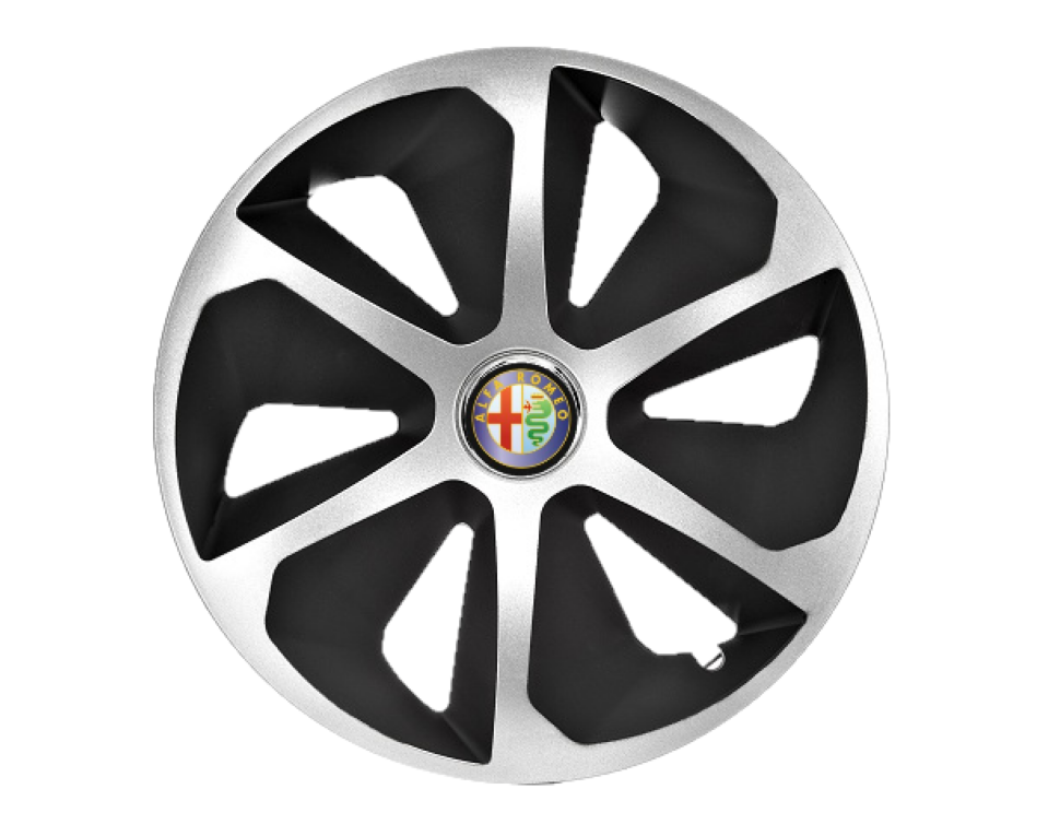 Set 4 capace roti Roco II R15 pentru gama auto Alfa Romeo