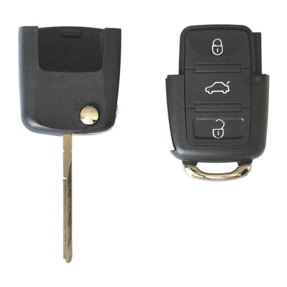 CARCASA CHEIE CONTACT PENTRU VOLKSWAGEN JETTA / PASSAT (B5-B6-B7) / POLO / SCIROCCO / TIGUAN, 3 BUTOANE, CU CHEIE