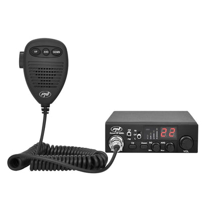 STATIE RADIO CB PNI ESCORT HP 8000L 12V 4W CU ASQ REGLABIL, FUNCTIE LOCK, MUFA DE BRICHETA INCLUSA