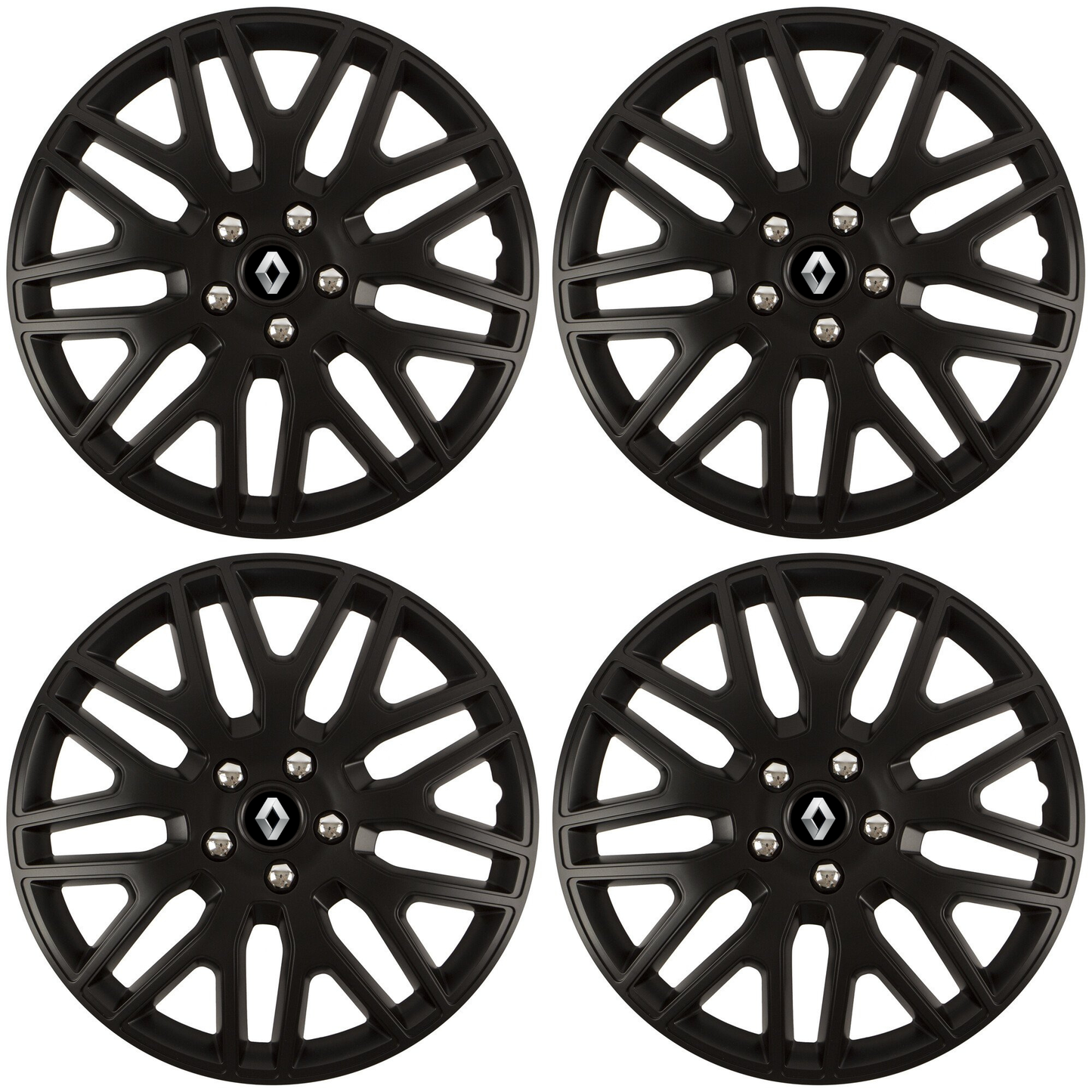 Set 4 Capace Roti 14 inchi (R14) Dakar Negru, Compatibile Cu Renault