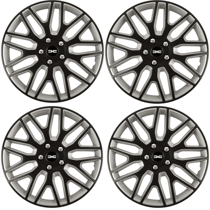 Set 4 Capace Roti 16 inchi (R16) Best Alb-Negru, Compatibile Cu Dacia Nou
