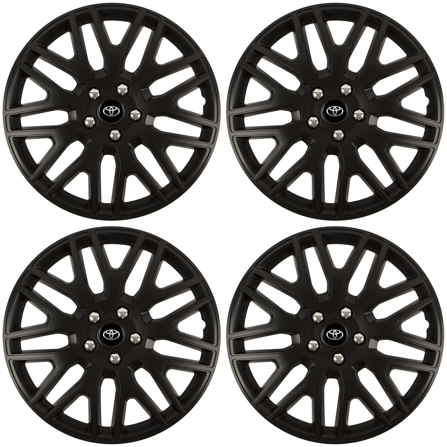 Set 4 Capace Roti 16 inchi (R16) Dakar Negru, Compatibile Cu Toyota