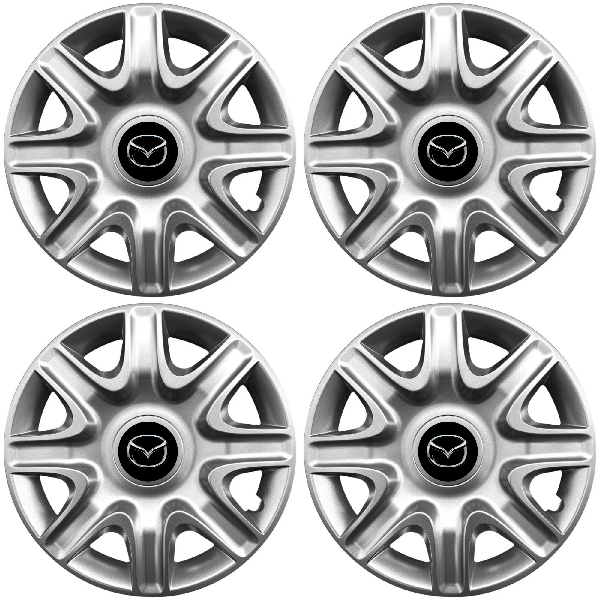 4 db-os 15 hüvelykes (r15) 332-es modell kerékborító készlet, Mazda-kompatibilis